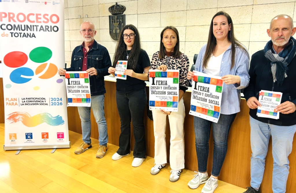 La I Feria de Empleo y Educaci�n para la Inclusi�n Social impulsar� las oportunidades laborales en Totana